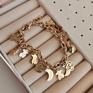 Rose Gold Charm Bracelet